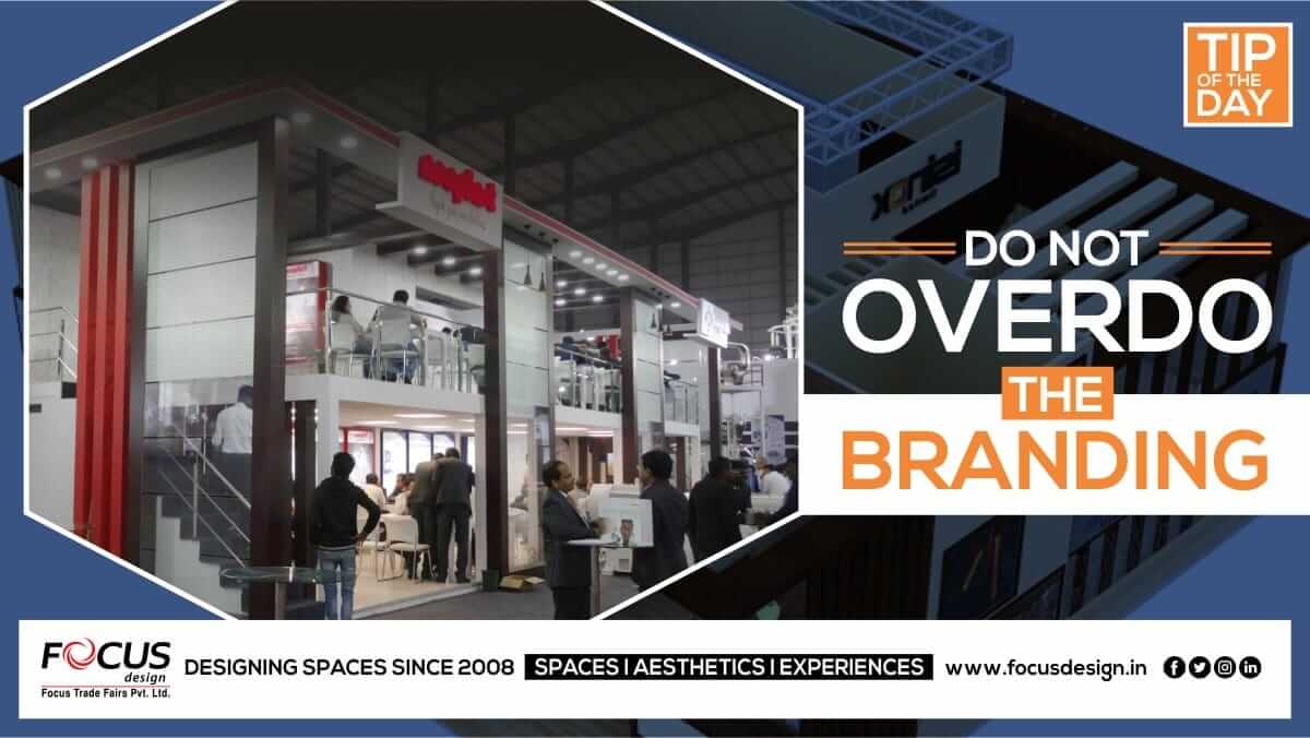 Stall Design - Tips - Don't Overdo Branding